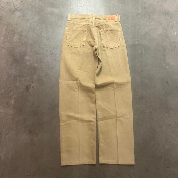 Y2K Levi's 550 men's earth tone cream jeans loose fit relaxed fall 2006 - Picture 1 of 7